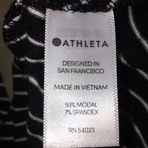Athleta Dresses - LN ATHLETA Black & White Striped Dress Size M Athleta Dresses - LN ATHLETA Black & White Striped Dress Size M